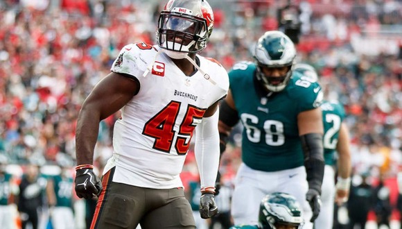 The Eagles and Buccaneers wild-card round matchup will air on ESPN Monday night. Kickoff is scheduled for 8 p.m. Eastern Time at Raymond James Stadium in Tampa, Florida (Photo: Tampa Bay Buccaneers)