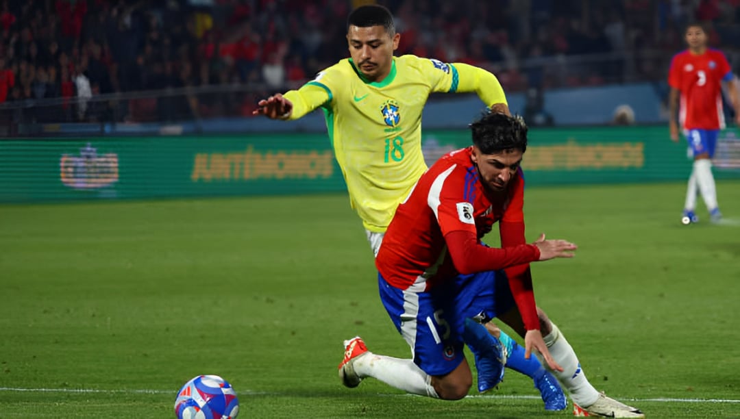 Chile trató de equiparar el trámite del partido con intensidad. (Foto: Getty Images)