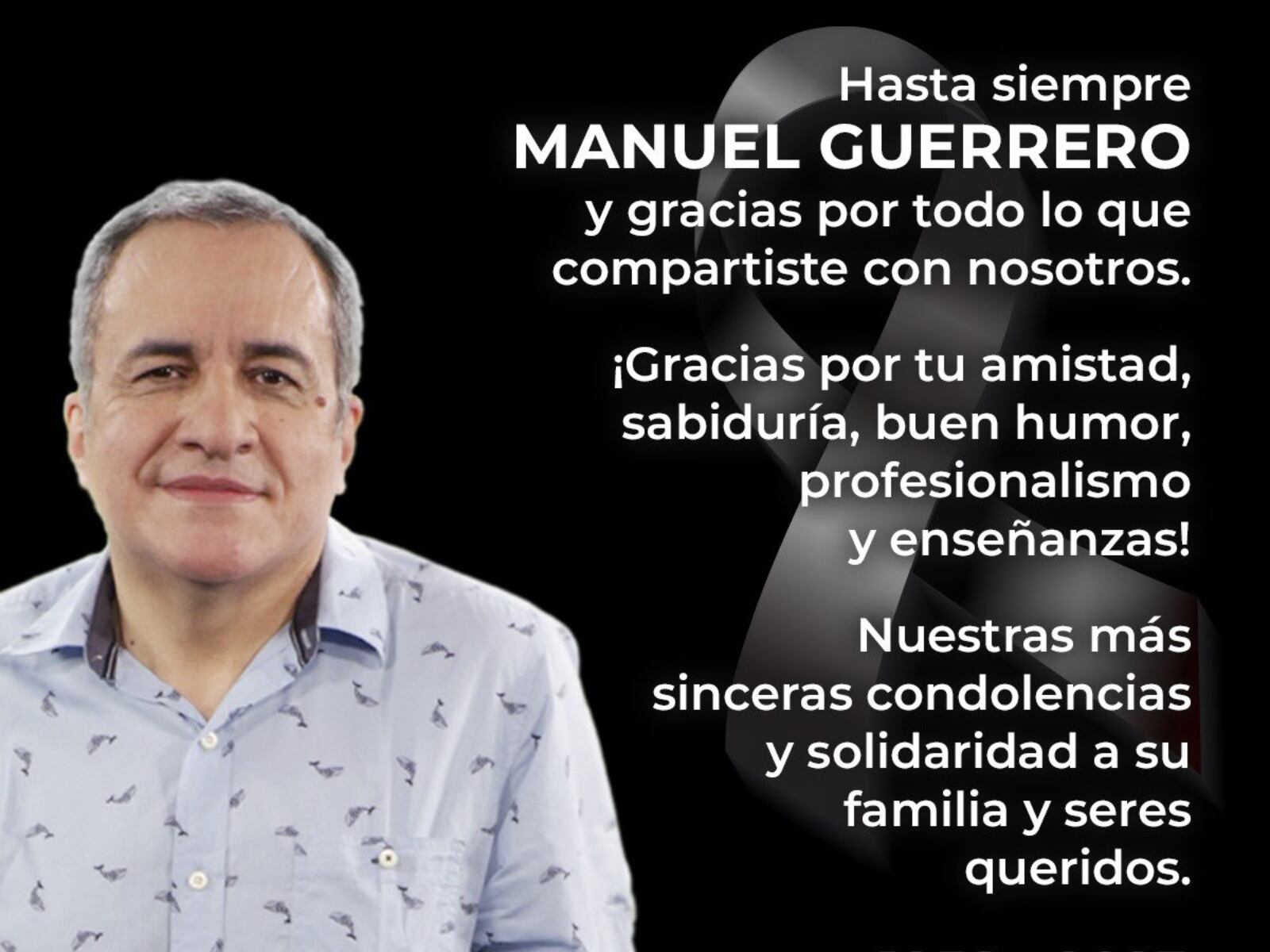 Así se despidió el Grupo Radio Centro de Manuel Guerrero (Foto: Universal FM)