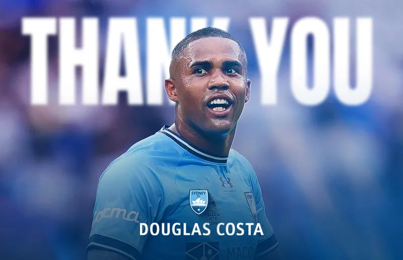 Así despidió Sydney FC a Douglas Costa, quien no seguirá en el equipo australiano. (Foto: Sydney FC)
