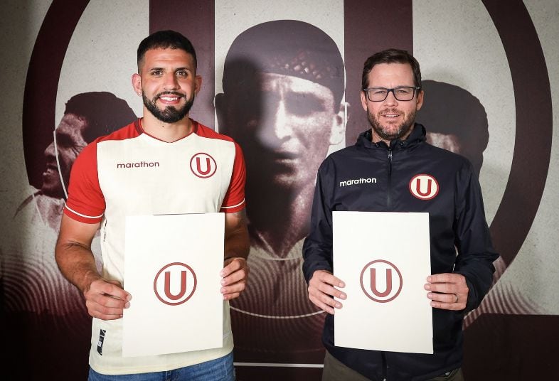 Matías Di Benedetto fue presentado como nuevo jugador de Universitario en diciembre del 2022. (Foto: Universitario de Deportes)