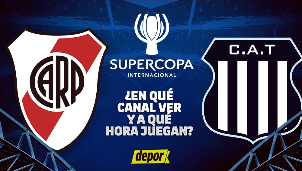 River y Talleres se enfrentan en la Supercopa Internacional.