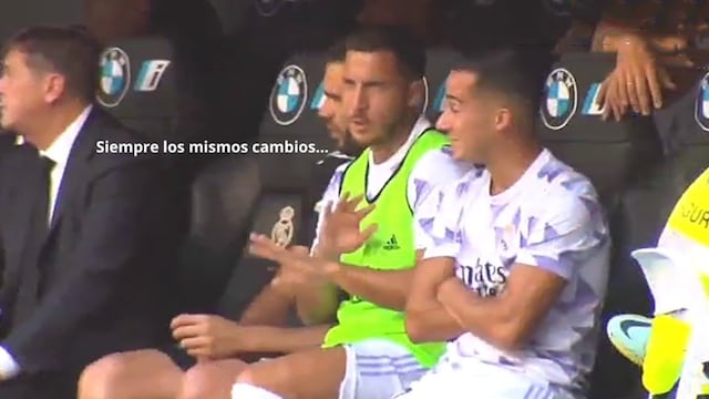 Pillan a Hazard criticando a Carlo Ancelotti en pleno partido del Real Madrid [VIDEO]