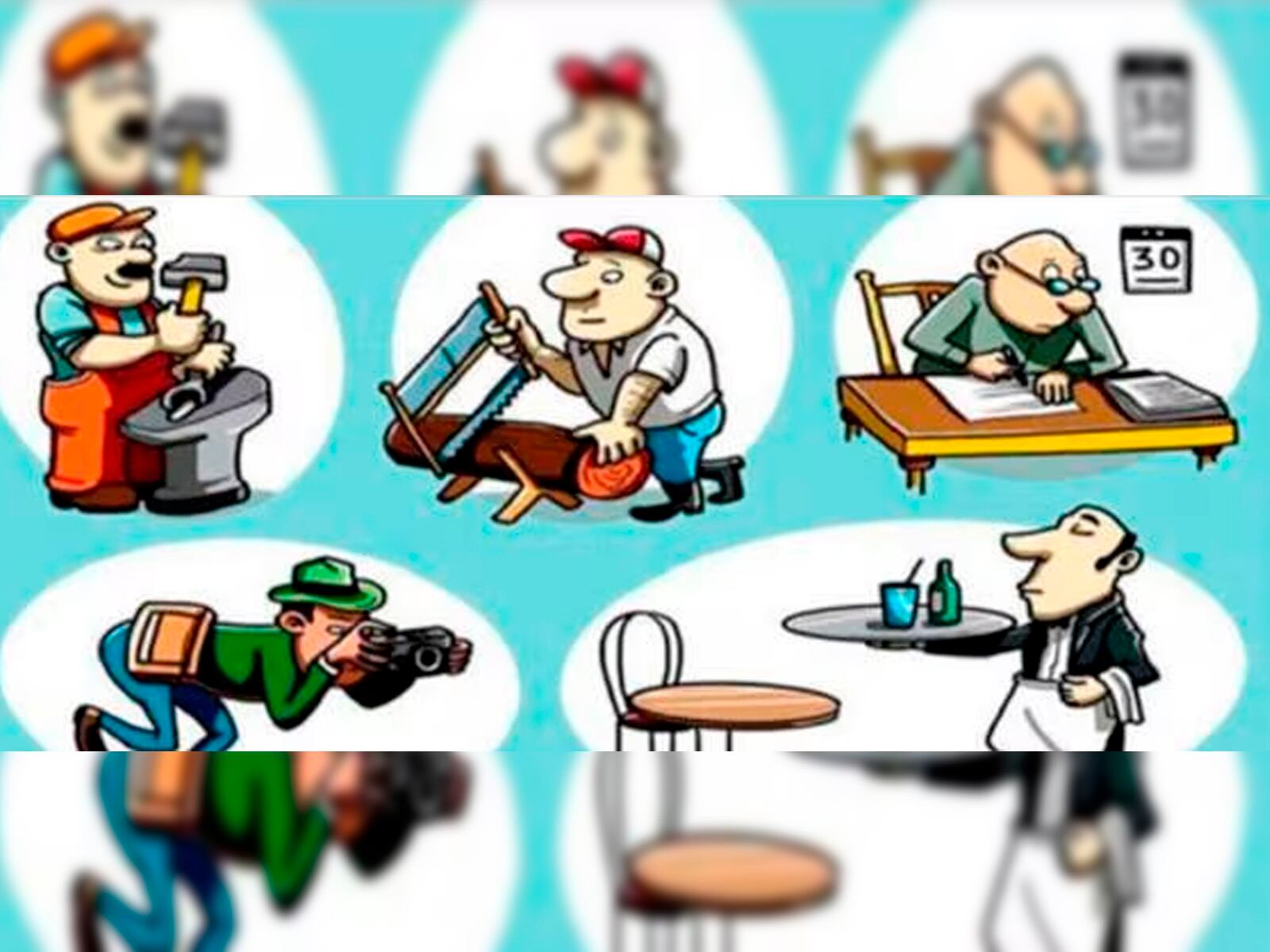 Tienes que agudizar al máximo tu capacidad visual y luego de algunos segundos responder cuál de todos es zurdo.| Foto: genial.guru