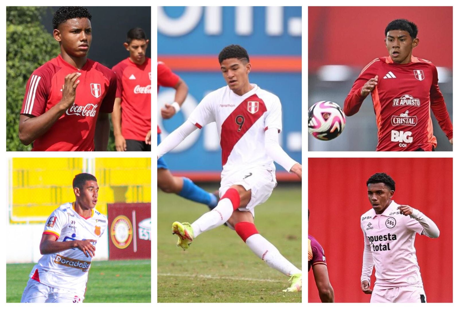 Sparrings de la selección peruana.