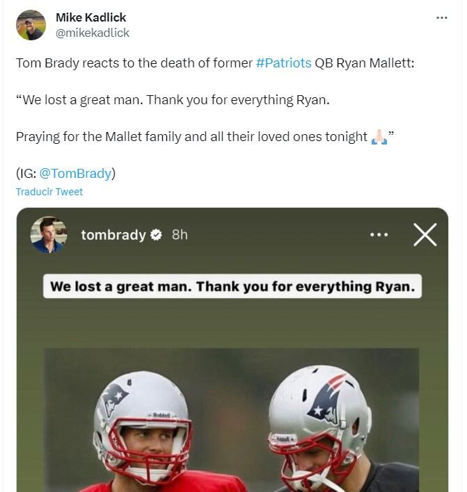 Mensaje de Mike Kadlick (Foto: Twitter)