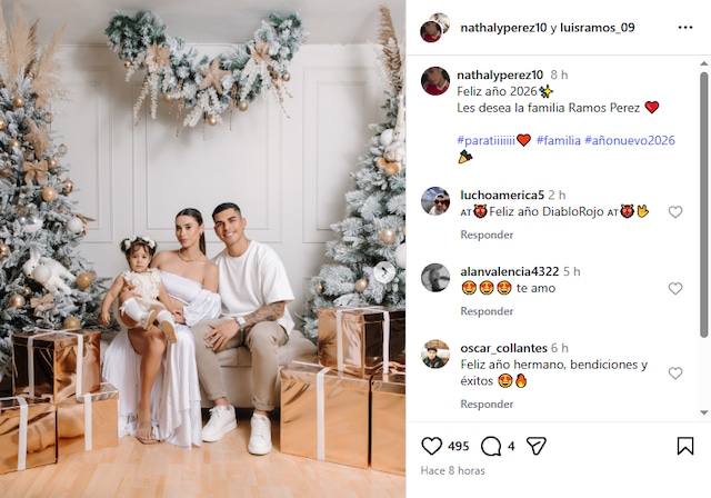 Luis Ramos, flamante fichajes de Alianza Lima, pasó el año nuevo junto con su familia nuclear | Foto: IG