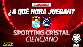 ¿A qué hora juegan Sporting Cristal vs. Cienciano?