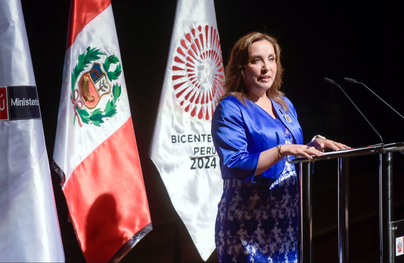 Mandataria Dina Boluarte anuncia actividades por el bicentenario (Foto: Presidencia de la República)