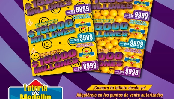 Números ganadores de la Lotería de Medellín de hoy viernes 14 de junio 2024. (Foto: Oficial)