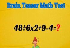 Intenta resolver este reto matemático en 6 segundos y demuestra tu verdadera capacidad intelectual