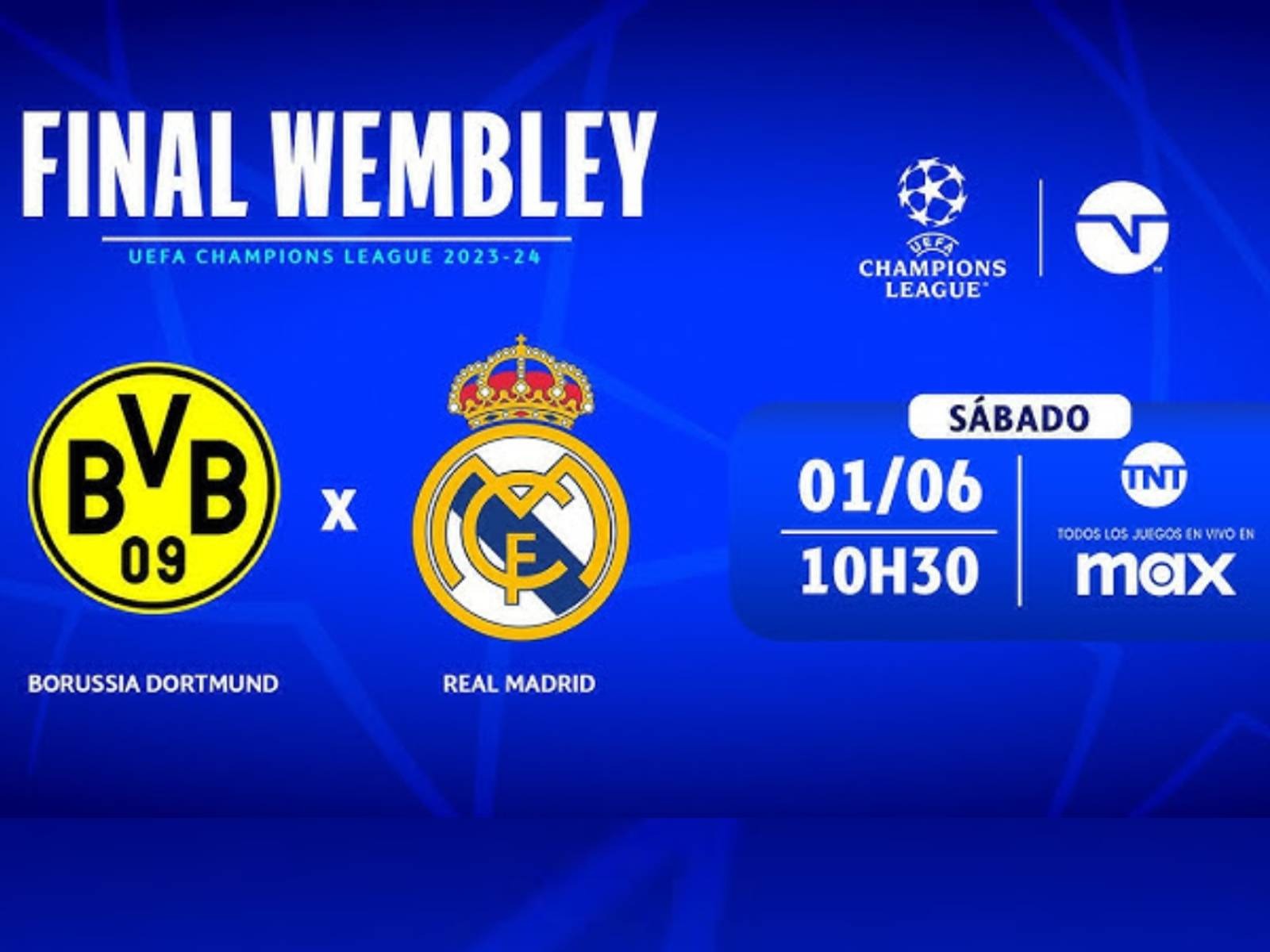Señal oficial vía MAX para ver el partido Real Madrid vs. Borussia Dortmund desde México por la final de la UEFA Champions League 2023-24. (Foto: MAX)
