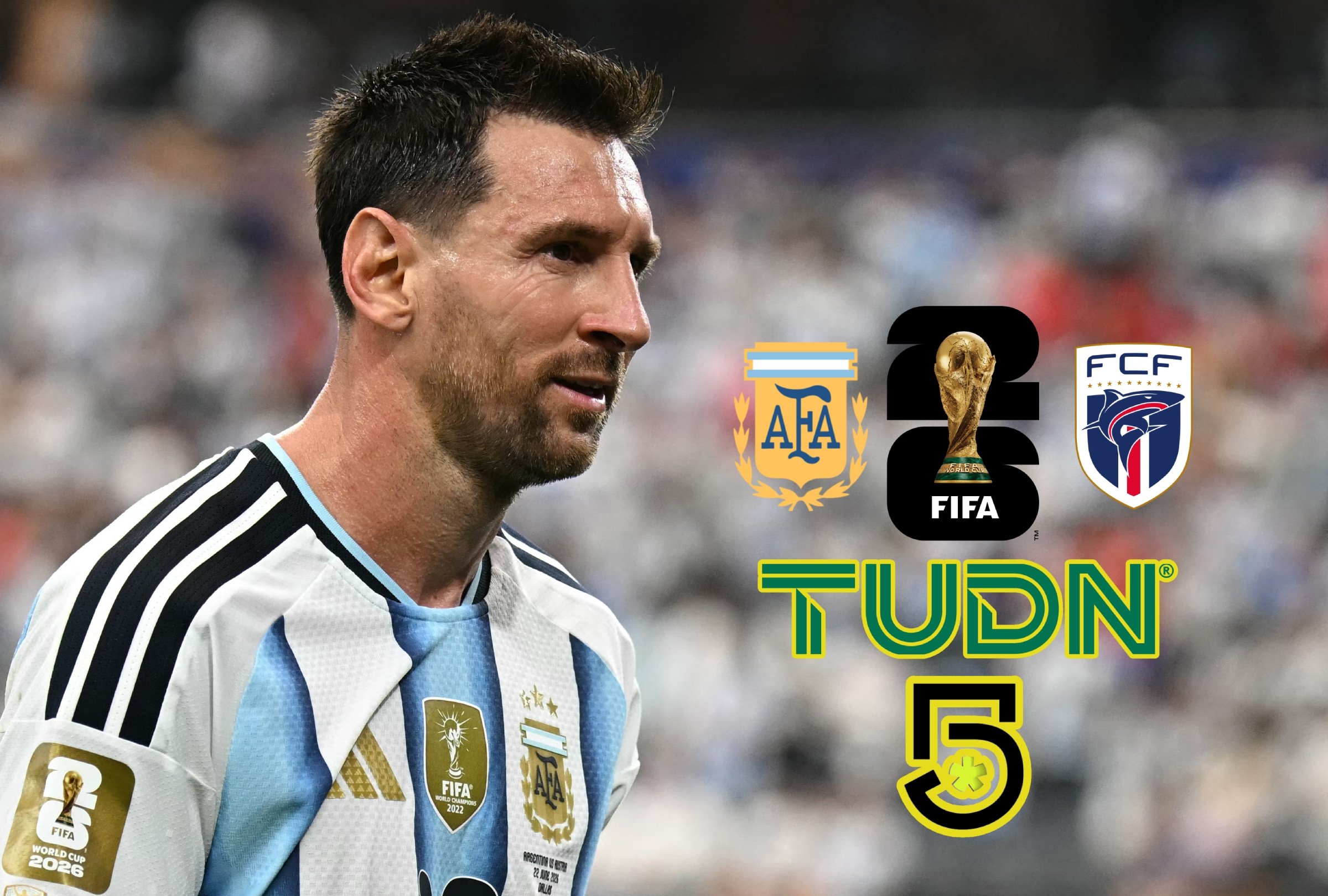 MIAMI, FLORIDA (ESTADOS UNIDOS), 03/07/2026.- Cobertura oficial de TUDN y Canal 5 EN VIVO GRATIS para mirar el partido Argentina vs. Cabo Verde hoy, con Lionel Messi, por los dieciseisavos de final del Mundial 2026 en el Hard Rock Stadium de Miami, Florida. FOTO DE PAUL ELLIS PARA AFP