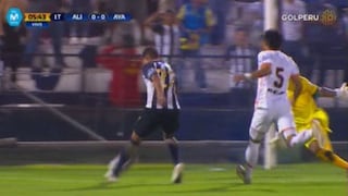 Alianza Lima: Kevin Quevedo reventó el palo de Ayacucho FC en lo que pudo ser un golazo [VIDEO]