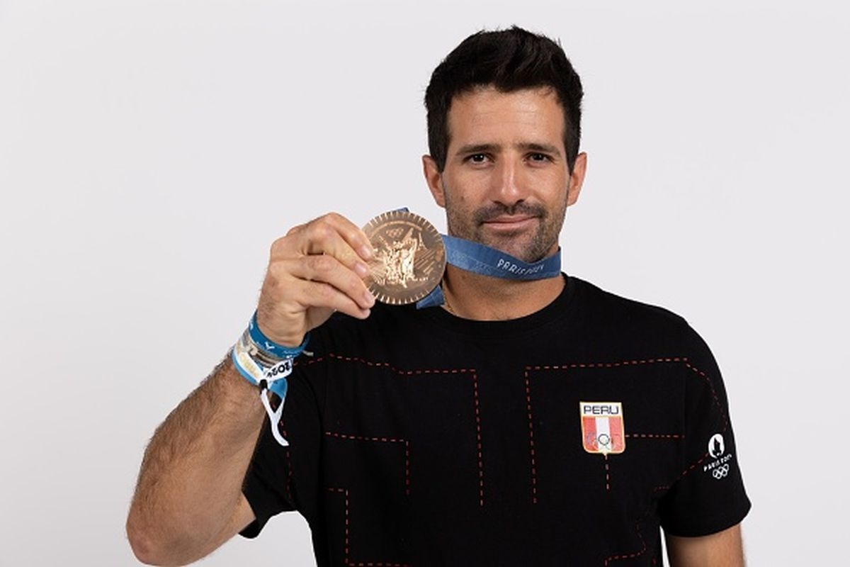 Stefano Peschiera ganó una medalla de bronce en los Juegos Olímpicos París 2024. (Foto: Getty Images)