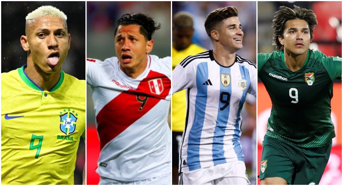¿Quiénes son las cartas de gol de cada selección sudamericana pensando en el inicio de las Eliminatorias 2026?