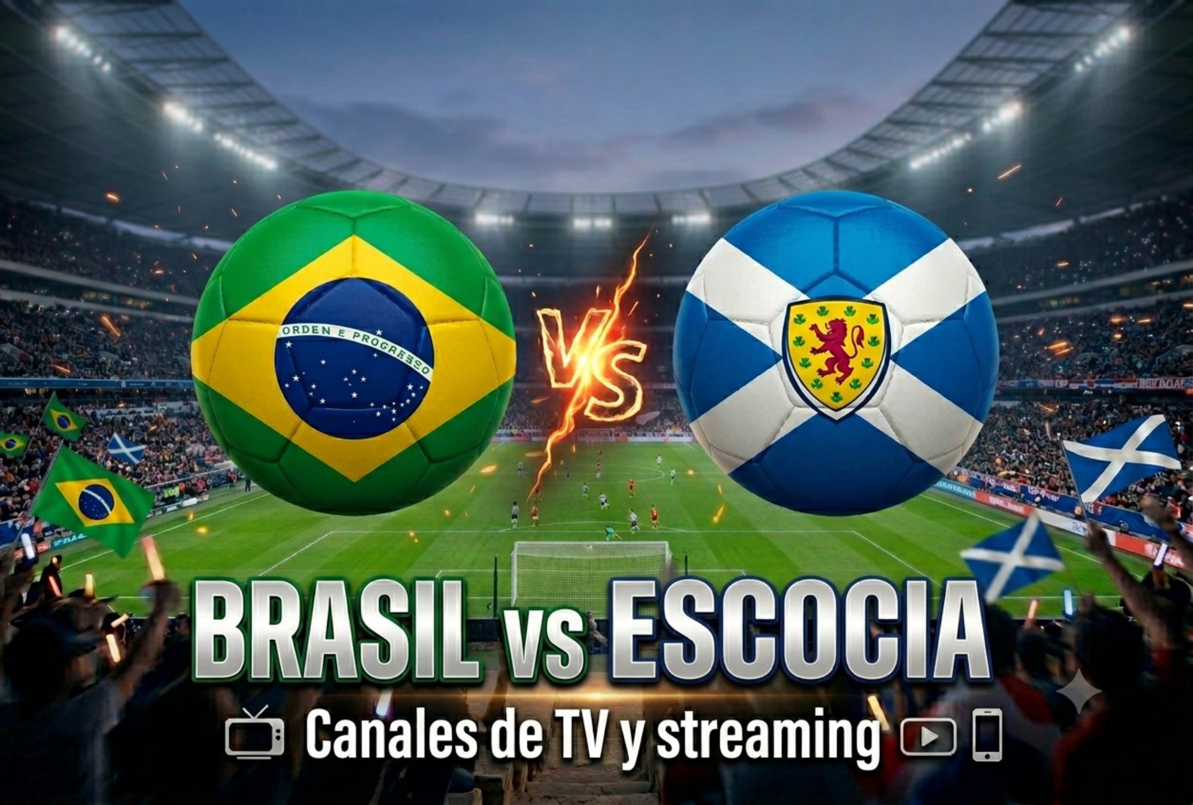 Brasil y Escocia se enfrentan este miércoles por la tercera fecha del Grupo C de la Copa Mundial FIFA 2026. (Foto: Imagen creada por Depor usando Gemini)