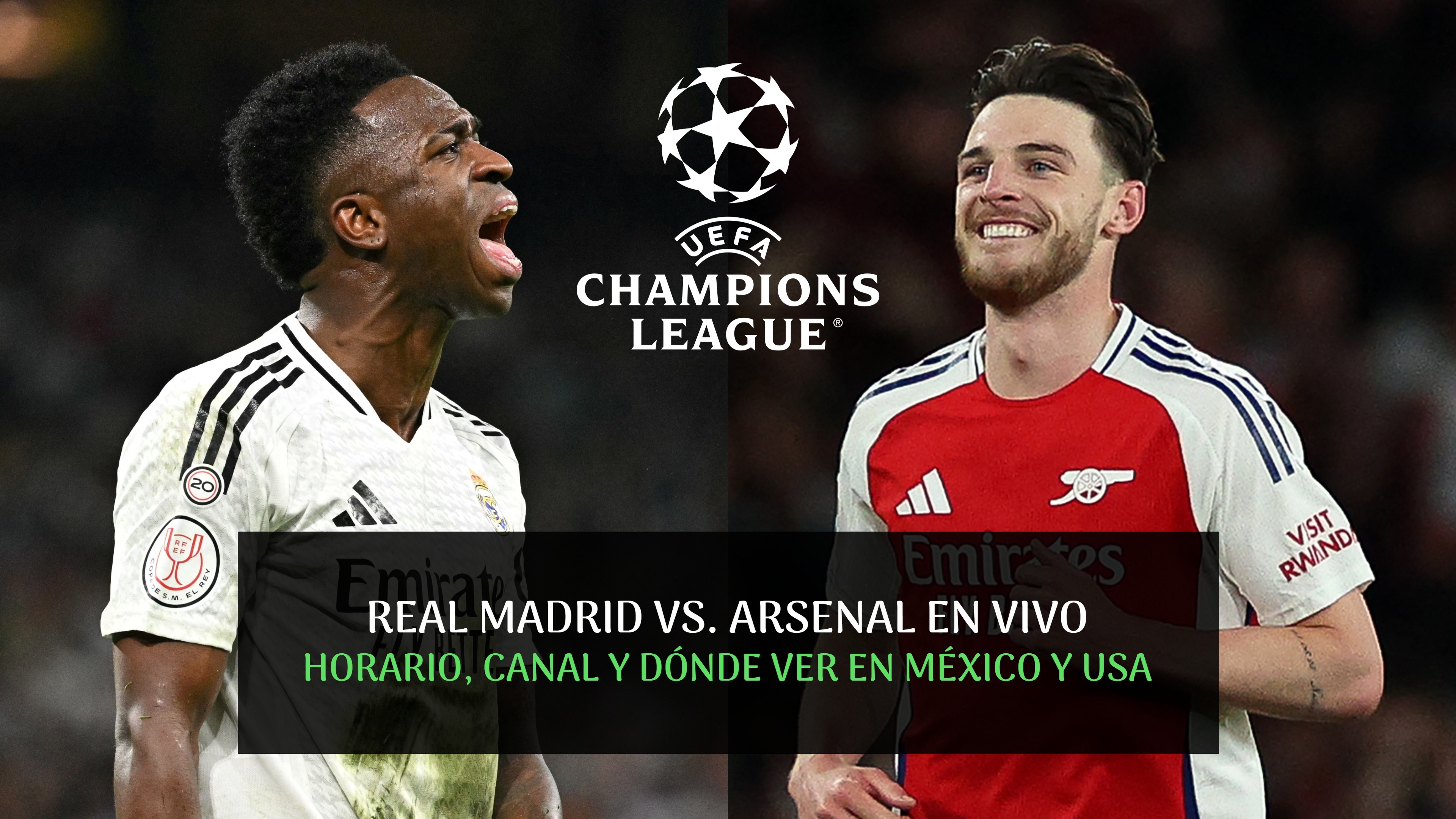 Real Madrid vs. Arsenal EN VIVO: conoce los horarios y canales del partido por la vuelta de los cuartos de final de Champions League 2024-25. (Composición: Depor)
