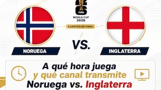 ¿Qué canal transmite Noruega vs. Inglaterra por cuartos de final del Mundial 2026 en Estados Unidos y México?