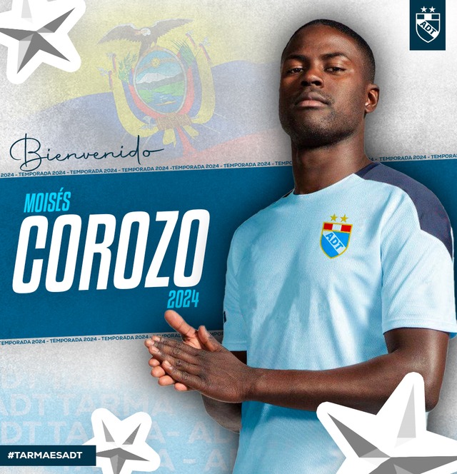 El ecuatoriano Moisés Corozo jugará en ADT y está valorizado en 200 mil euros. (Foto: ADT)