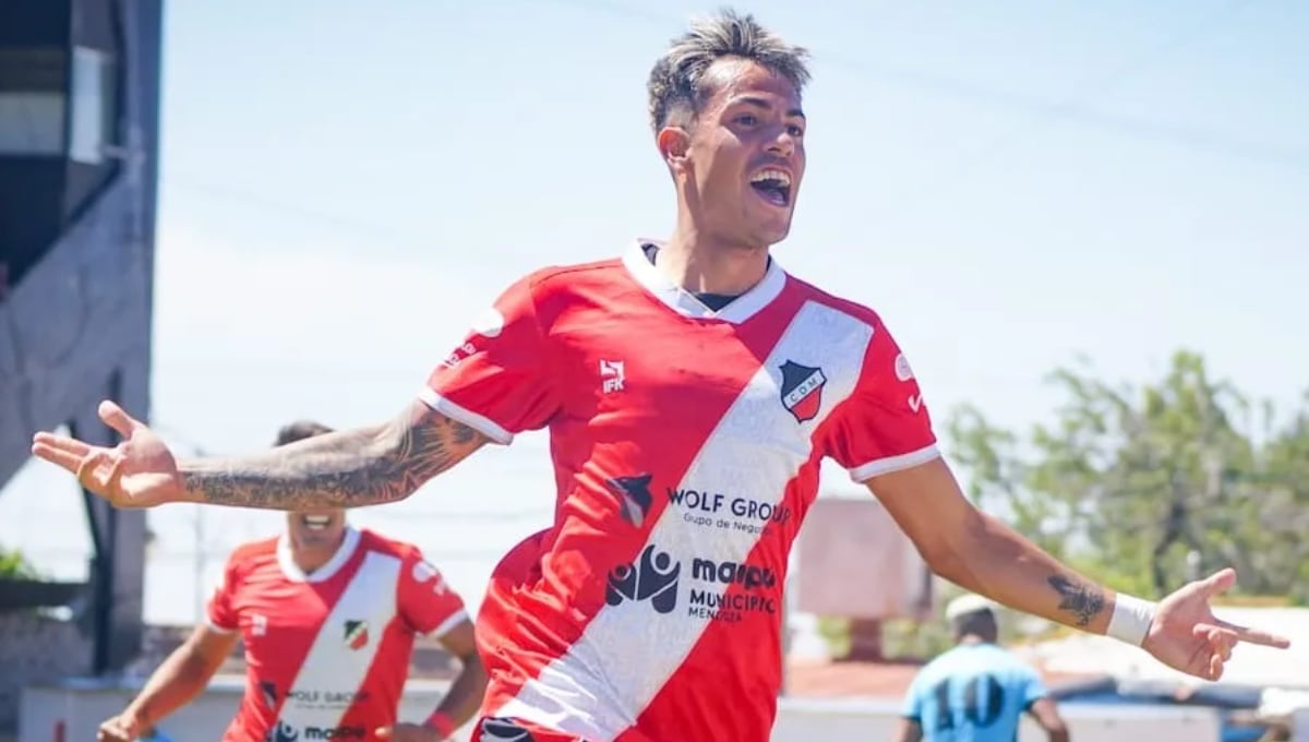 Santiago González marcó 13 goles en 92 partidos durante su paso por Deportivo Maipú. (Foto: Deportivo Maipú)