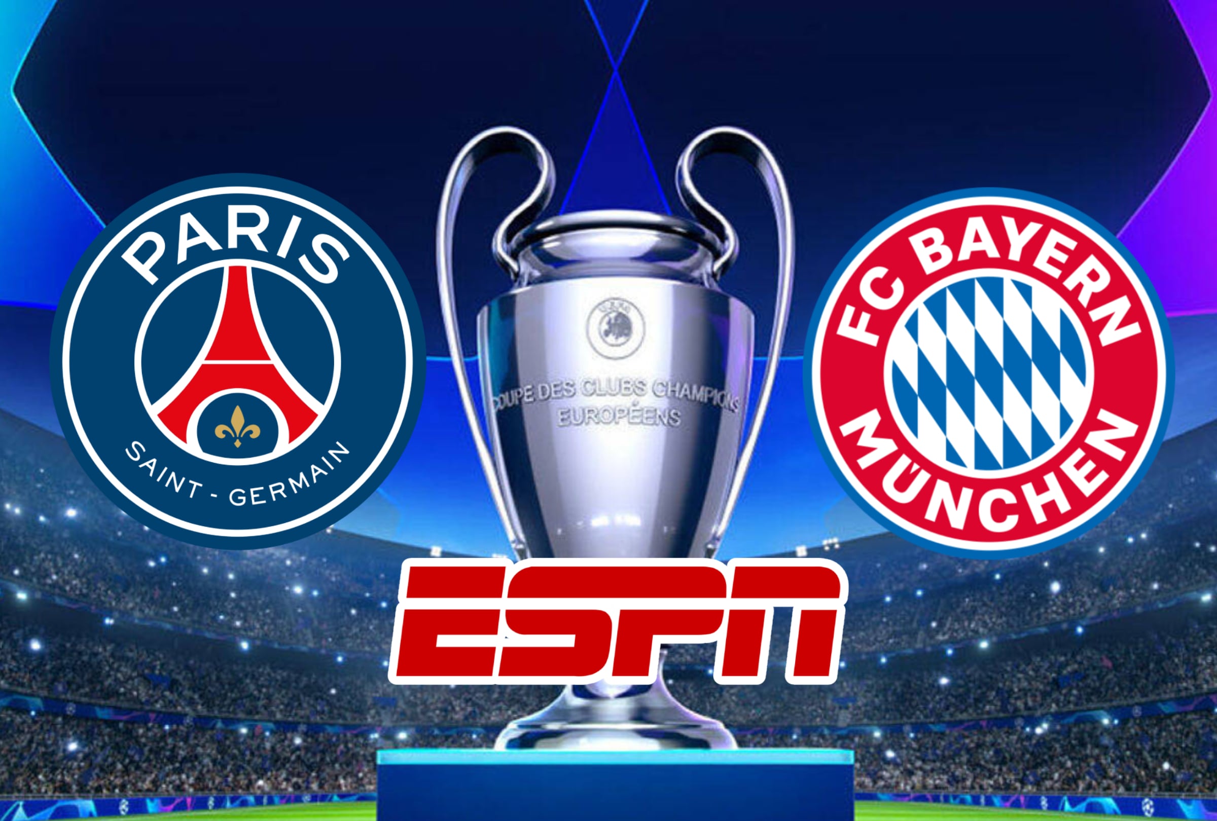 PARÍS (FRANCIA), 28/04/2026.- Cobertura de oficial de ESPN EN VIVO ONLINE para ver el partido entre PSG y Bayern Múnich, con Luis Díaz, por la ida de la semifinal de la UEFA Champions League 2025-26 desde el estadio Parque de los Príncipes de París, Francia. FOTO DE NOÉ YACTAYO PARA MAG DE EL COMERCIO