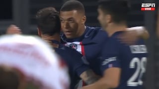 Dupla letal: pase de Messi y gol de Mbappé para el 1-0 de PSG vs. Ajaccio [VIDEO]