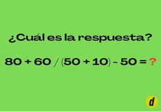 ¿Lograrás resolver este reto matemático en tiempo récord? Pon a prueba tu mente