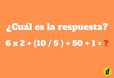 ¿Eres rápido? Halla la respuesta de este problema en solo 12 segundos