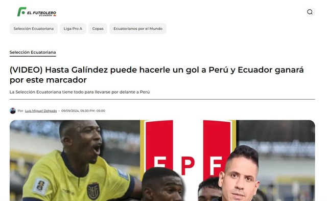 Así vive la prensa de Ecuador la previa del partido por las Eliminatorias 2026. (Foto: capturas de pantalla)