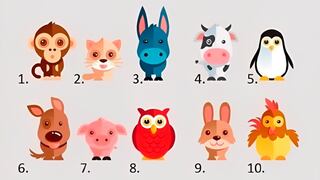Elige uno de los animales en la ilustración para saber qué tipo de persona eres