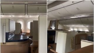 El video viral del hombre que fue el único pasajero en un vuelo comercial
