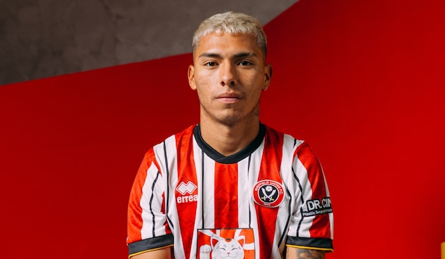 Jefferson Cáceres de Sheffield United (ING) a Melgar. (Foto: Sheffield United)