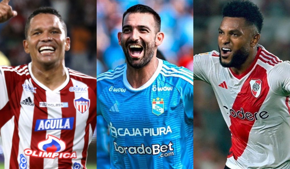 Los máximos goleadores de las ligas sudamericanas en 2024. (Foto: Composición).