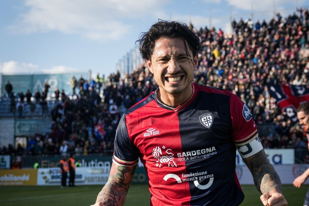 Va sumando minutos: Gianluca Lapadula ingresó en un nuevo empate del Cagliari por la Serie A. (Cagliari)