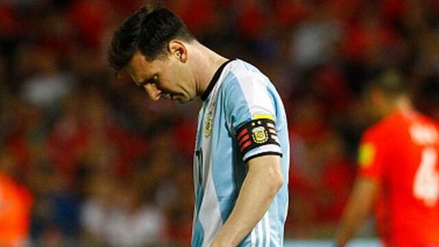 Lionel Messi dejó una estadística para el olvido en el Chile vs. Argentina