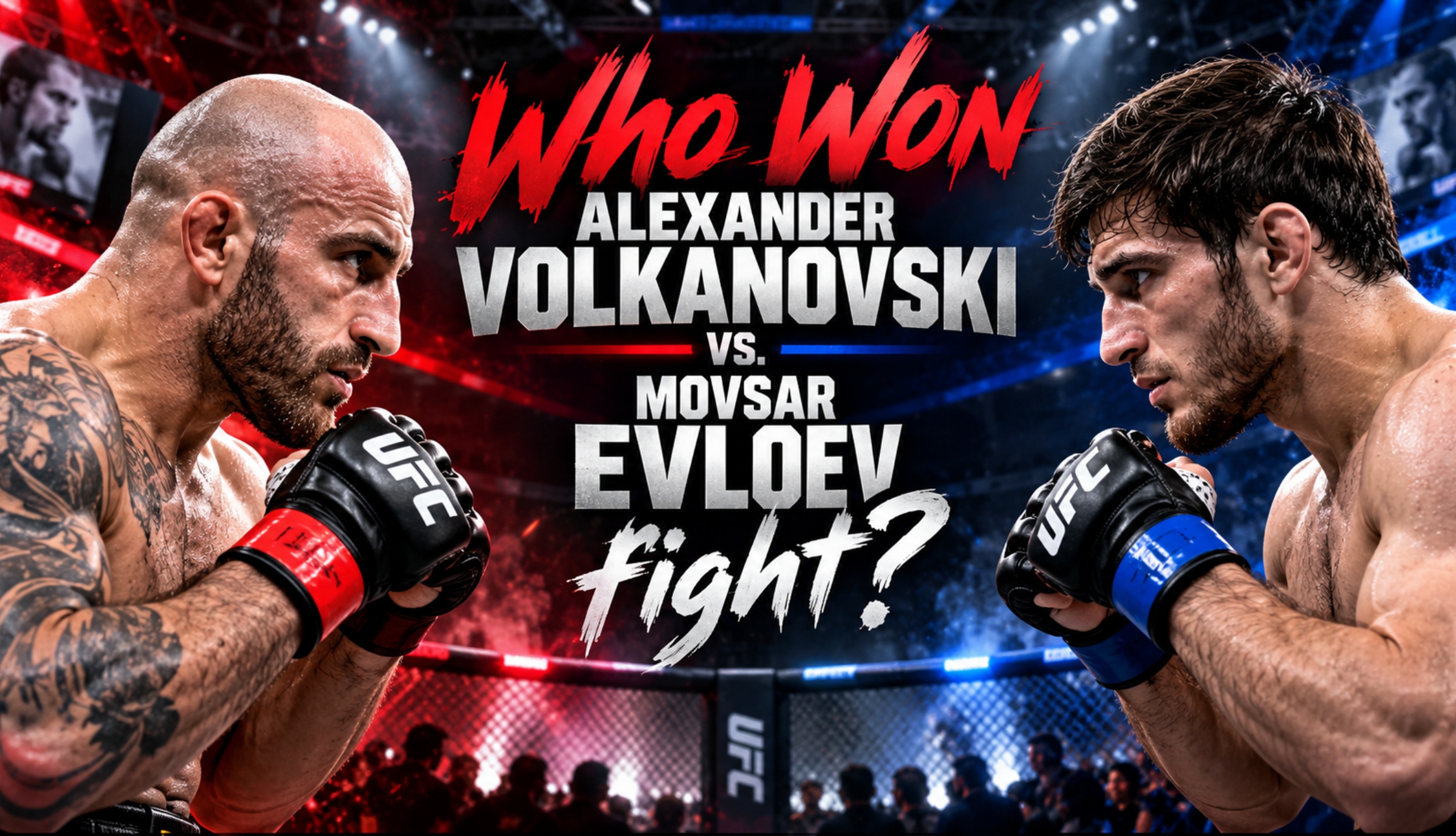 Find out who won the Alexander Volkanovski vs. Movsar Evloev fight at UFC 333, which took place in Abu Dhabi on Saturday, October 24, 2026. (Photo: Created by Depor using Chat GPT AI)