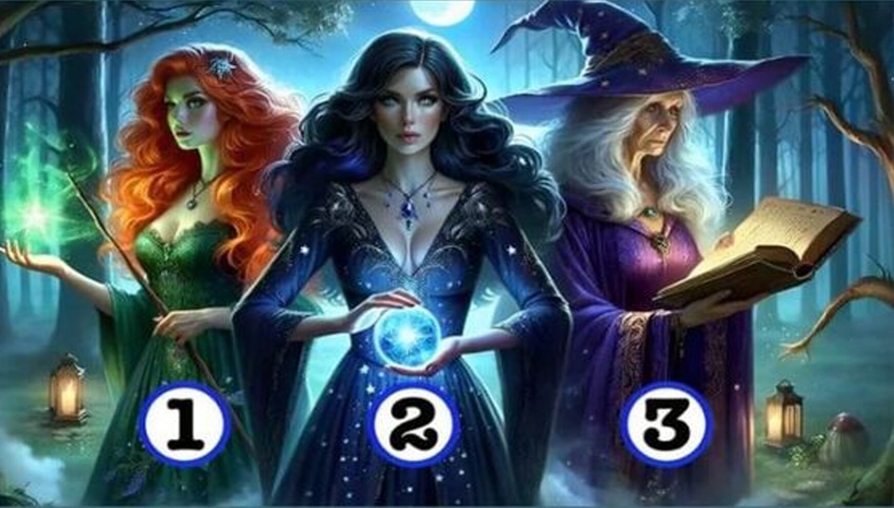 TEST VISUAL | Elige una hechicera y descubre tu destino. ¿Qué es lo que te sucederá en el futuro?