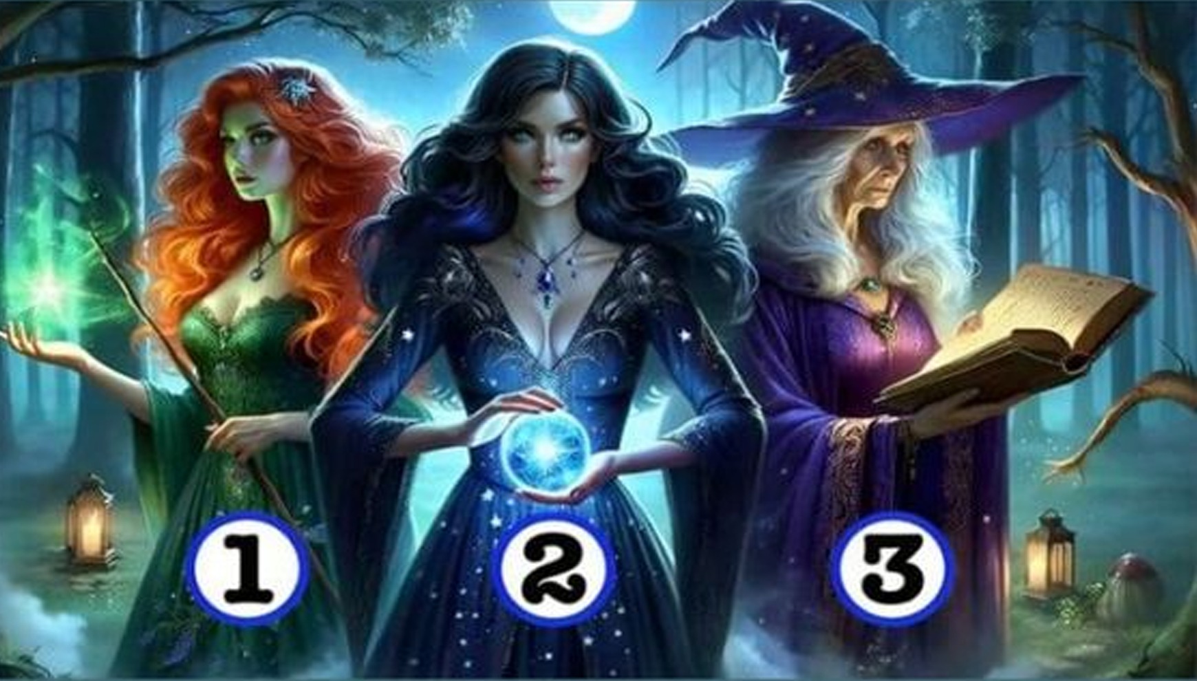 TEST VISUAL | Elige una hechicera y descubre tu destino. ¿Qué es lo que te sucederá en el futuro?