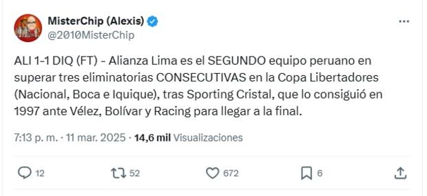Alianza Lima iguala récord de Sporting Cristal en la Copa Libertadores.