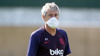 Quique Setién, a poco del reestreno del Barça en LaLiga: “Hubiéramos necesitado una semana más”
