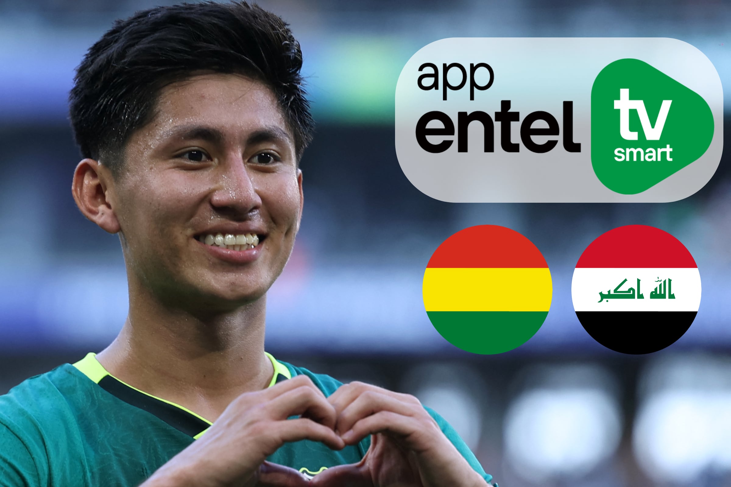 Transmisión de Entel TV Smart para seguir el juego de Bolivia vs. Irak, este martes 31 de marzo, por el Repechaje al Mundial 2026. (Foto: AFP / Composición El Comercio MAG)