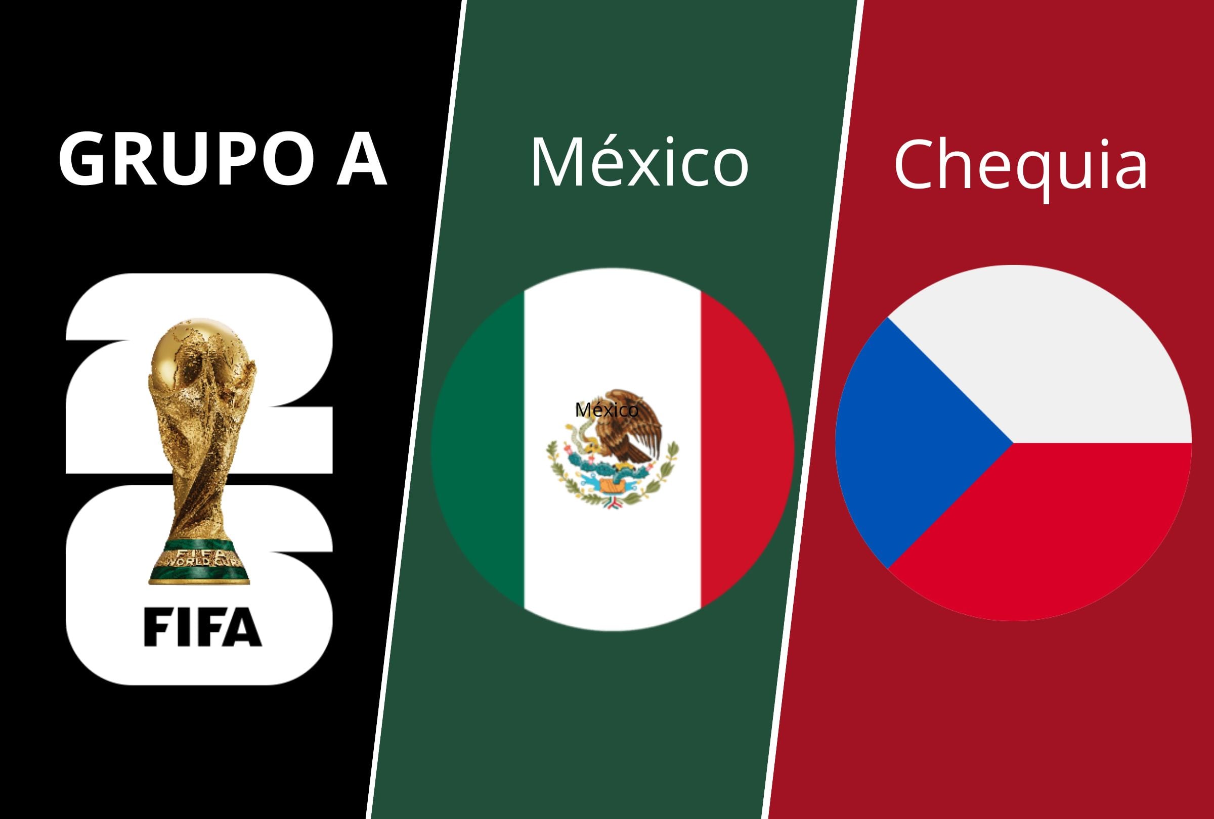 Revisa cuáles son los canales TV, cómo y dónde ver el partido México vs. República Checa EN VIVO y ONLINE hoy 24 de junio por el grupo A de la Copa Mundial 2026 desde el Estadio Azteca, CDMX. (Foto: Composición Depor)