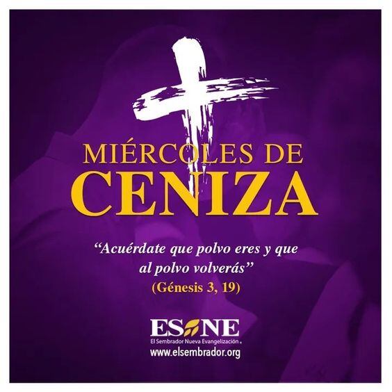 Mejores imágenes para enviar por el Miércoles de Ceniza (Foto: internet)