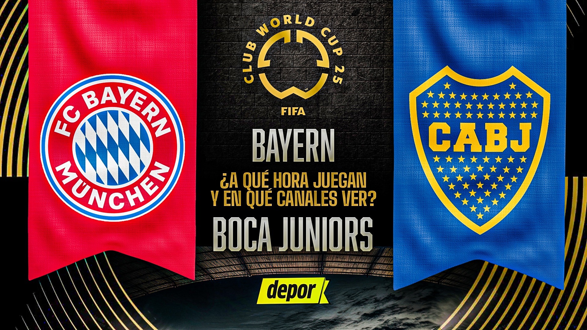 Boca vs. Bayern Múnich por el Mundial de Clubes 2025. (Diseño: Christian Marlow)