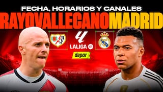 Canales de transmisión de Real Madrid vs. Rayo: ver partido por LaLiga