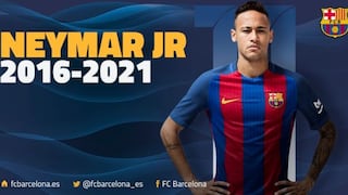 Barcelona hizo oficial la renovación de Neymar hasta el 2021