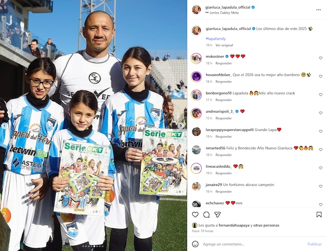 Lapadula se despidió del 2025 que no fue tan bueno para el Bambino | Foto: IG