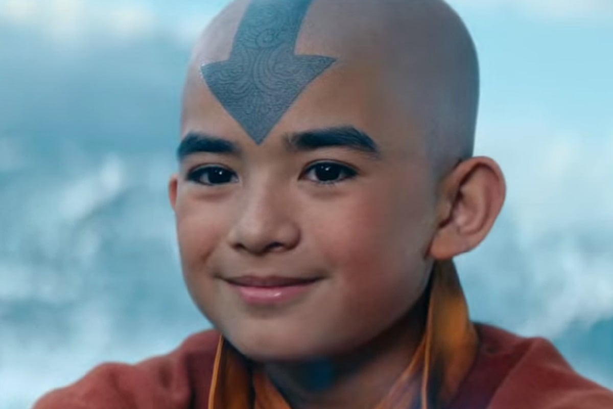 Gordon Cormier como Aang en el live-action "Avatar: The Last Airbender" (Foto: Netflix)