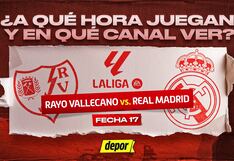 En qué canales TV ver Rayo Vallecano vs. Real Madrid: a qué hora juegan por LaLiga